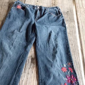 Avenue Blue Wide Legs, 70s Inspired Size 14 Jeans